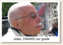 Jules, ON4WD shows us his town Anwerp