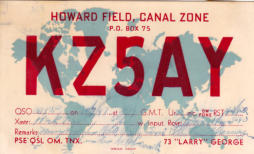 QSL of KZ5AY (1947)