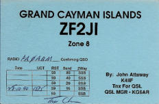 John did hold also the calls ZF2JI and VP5JA