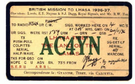 The historical call AC4YN from Lhasa, Tibet