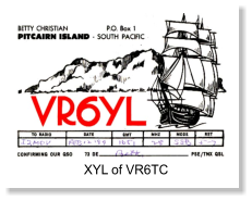 VR6YL, Betty Christian, XYL of Tom, VR6TC