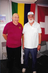 Walt did meet a lot of hams. Here with John, ON4UN