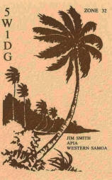 Jim QRV in May 1981 from Samoa