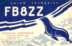 Most wellknown QSL from Amsterdam Island (FB8ZZ)