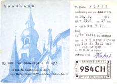 This QSO made from Germany counts as Saarland, DX is !!