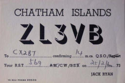 One of the first  Chathamm Islands QSO (Antipode of PA0)