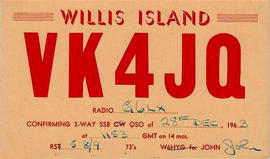 Willis got the prefix prefix  VK9W