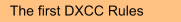 The first DXCC Rules