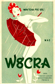 One of the QSL cards, Frank did sent out.