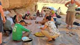 Brunch in Wadi Rum woestijn