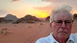 Zonsondergang in Wadi Rum