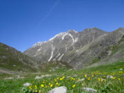 Blik op Amberger Hütte