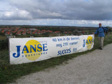 Nog maar 2195 meter te gaan. 