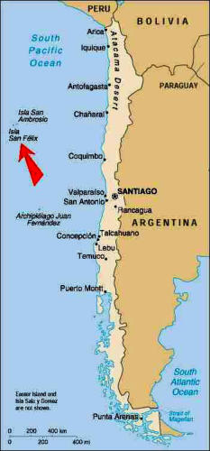 Location of San Felix