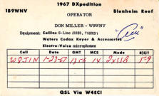 1B9WNV does NOT count for DXCC (watch the date of the QSO)