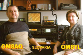 The Slovakia couple, OM8AQ Stano Baronik and OM8YL, Viera Baronikoya